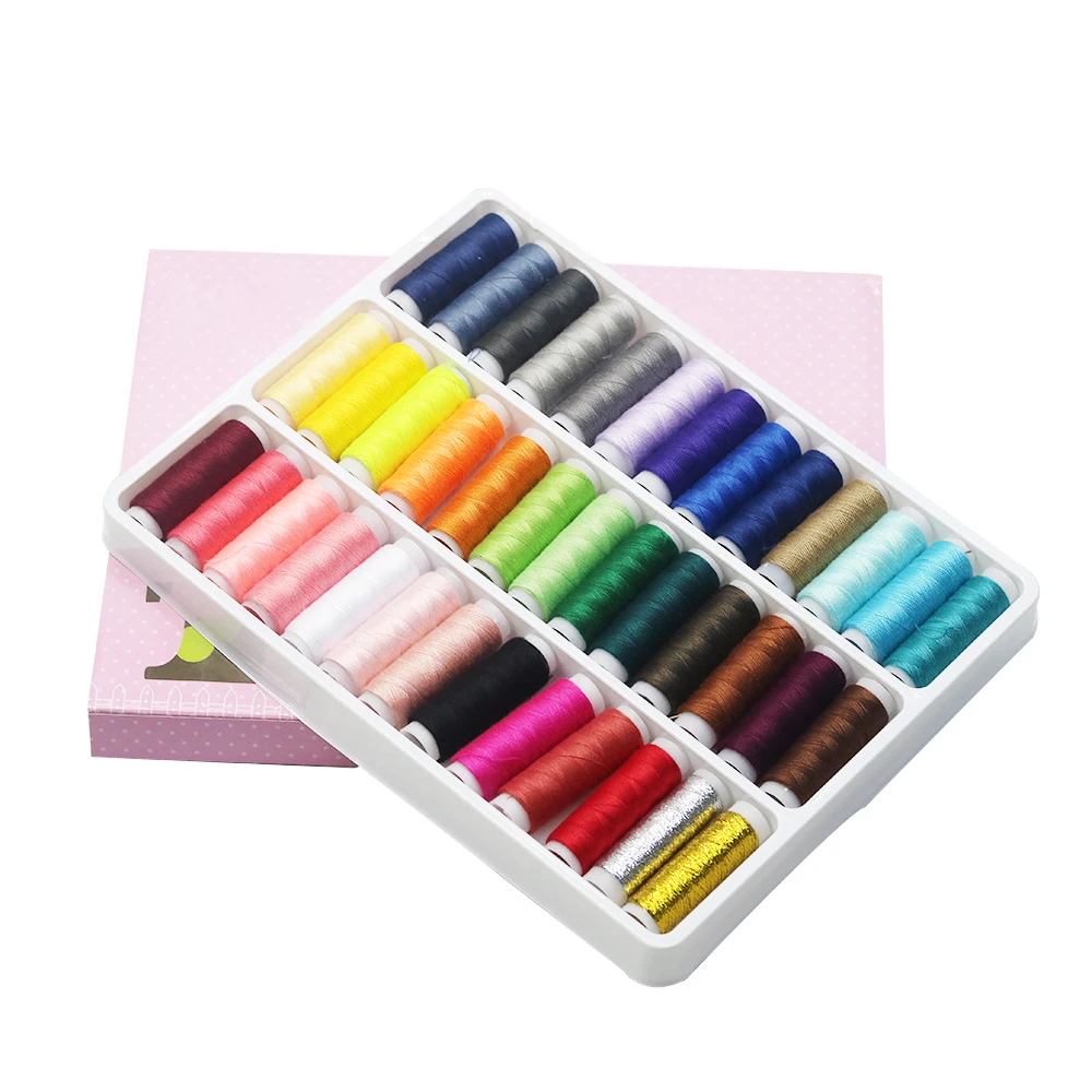 

39 Colors Polyester Sewing Thread Hand Quilting Embroidery Sewing Thread Cross Stitch Needlework Tool Hand Sewing Accessories
