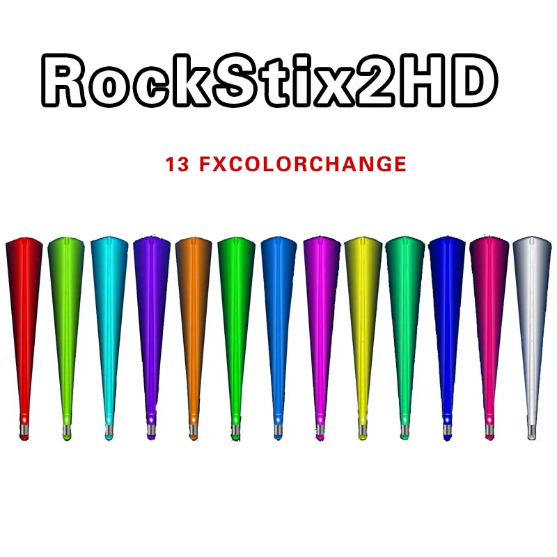 Rockstix 2 HD ярсветодиодный светодиодные барабанные палочки с 7 индивидуальными