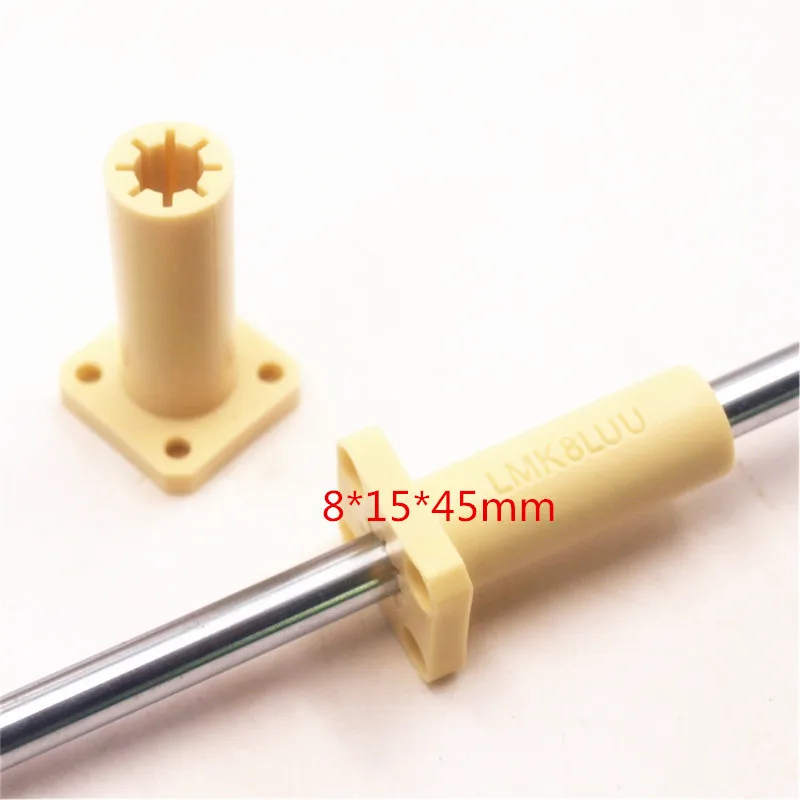 Funssor 1 шт. длинный квадратный тип LMK8LUU полимер линейный втулка LMH8LUU 8 мм Reprap Prusa CNC DIY запчасти