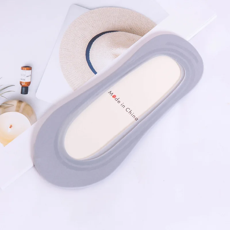 Летние женские носки башмачки с силикагелем для девочек 1 пара Нескользящие