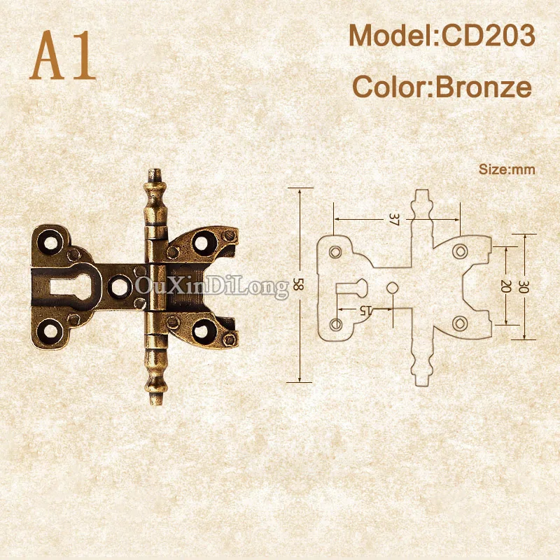В стиле ретро винтажном 10 шт. 3 дюймов европейские антикварные мебельные петли
