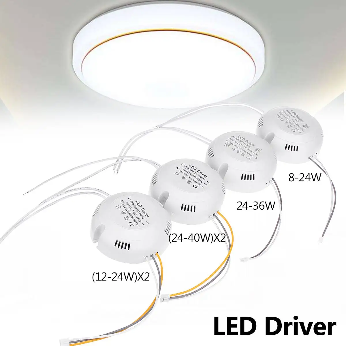 230mA 8-24W/24-36W/12-24W/24-40W LED Driver Power Supply Adapter for Led Lamp Panel Ceiling Light Lighting Transformer | Лампы и