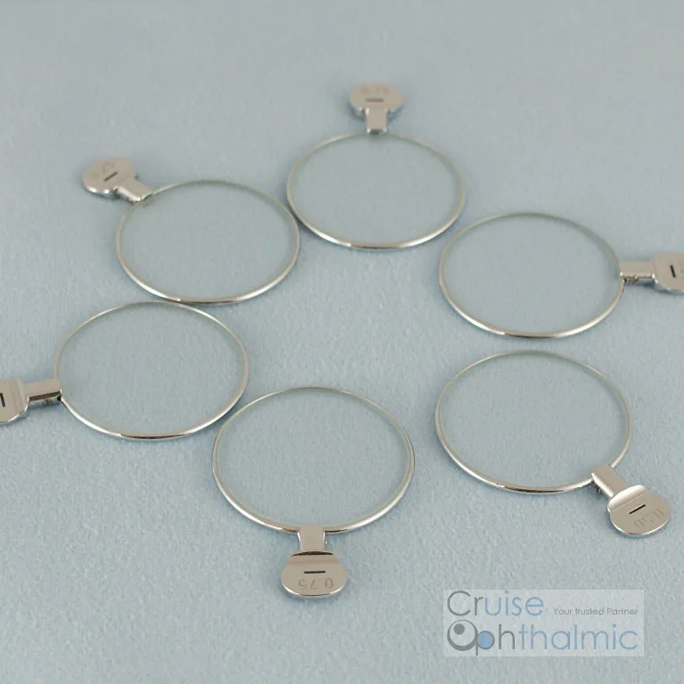 

5pcs Free Shipping Optical Ophthalmic lenses Trial lenses for trial lens set Metal rim DIA 38mm