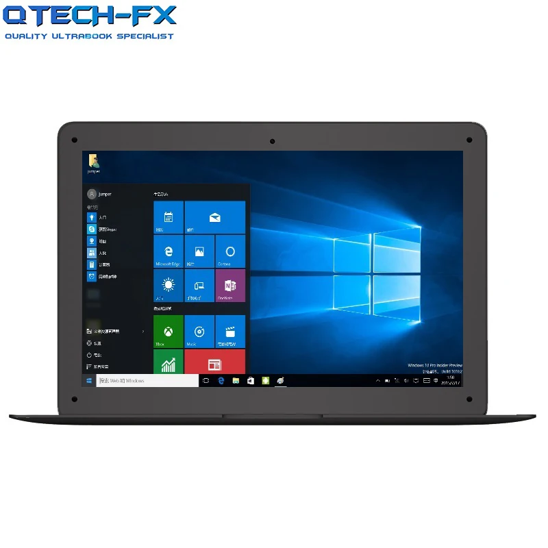14" Laptop 8GB RAM SSD 256GB 512GB Fast CPU Intel 4 Cores Windows 10 Business UItraBook Airbook Arabic Spanish Russian Keyboard - Цвет: Черный