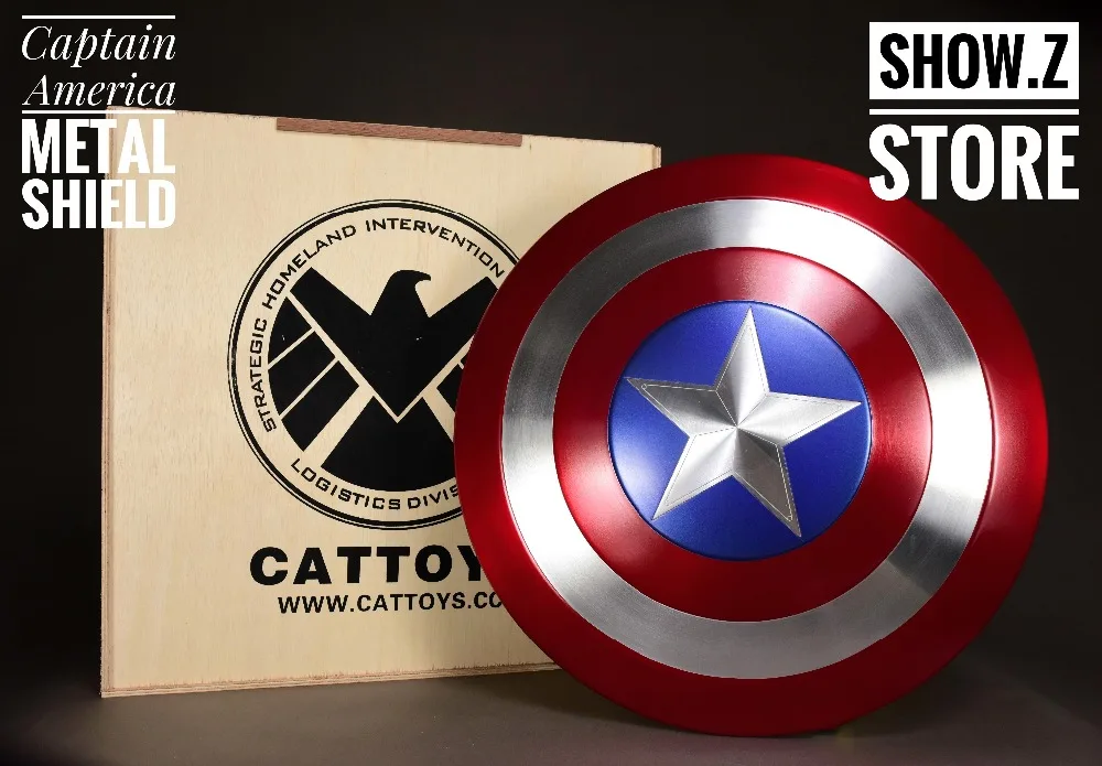 [Показ. Z Store] [из металла] CATTOYS 1:1 точная копия и опора Captain America Shield|metal m|metal shieldsmetal