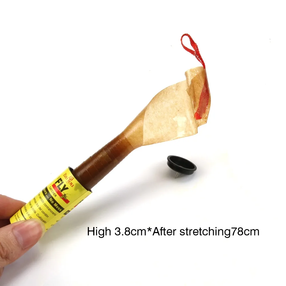 4 рулона клейкой бумаги для устранения мух насекомых Жуков домашняя клеевая