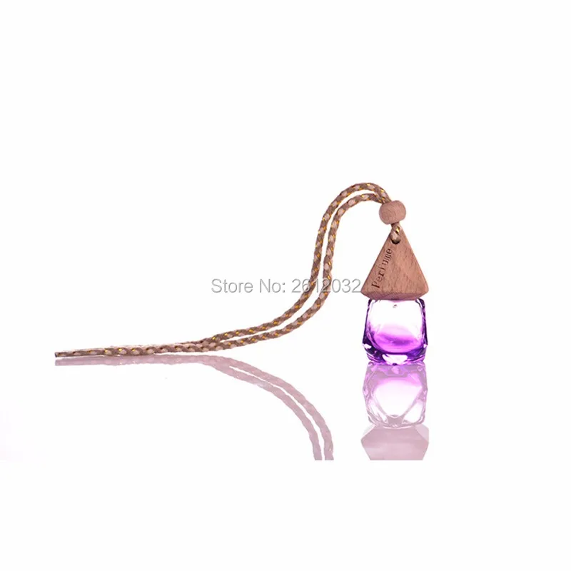 Цветная стеклянная мини-бутылка для эфирных масел 6 мл подвесное украшение