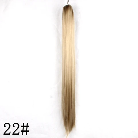 22 JOY& BEAUTY, прямые накладные волосы на заколках с когтями, термостойкие синтетические накладные волосы на заколках, накладные хвосты, накладные хвосты пони - Цвет: 22