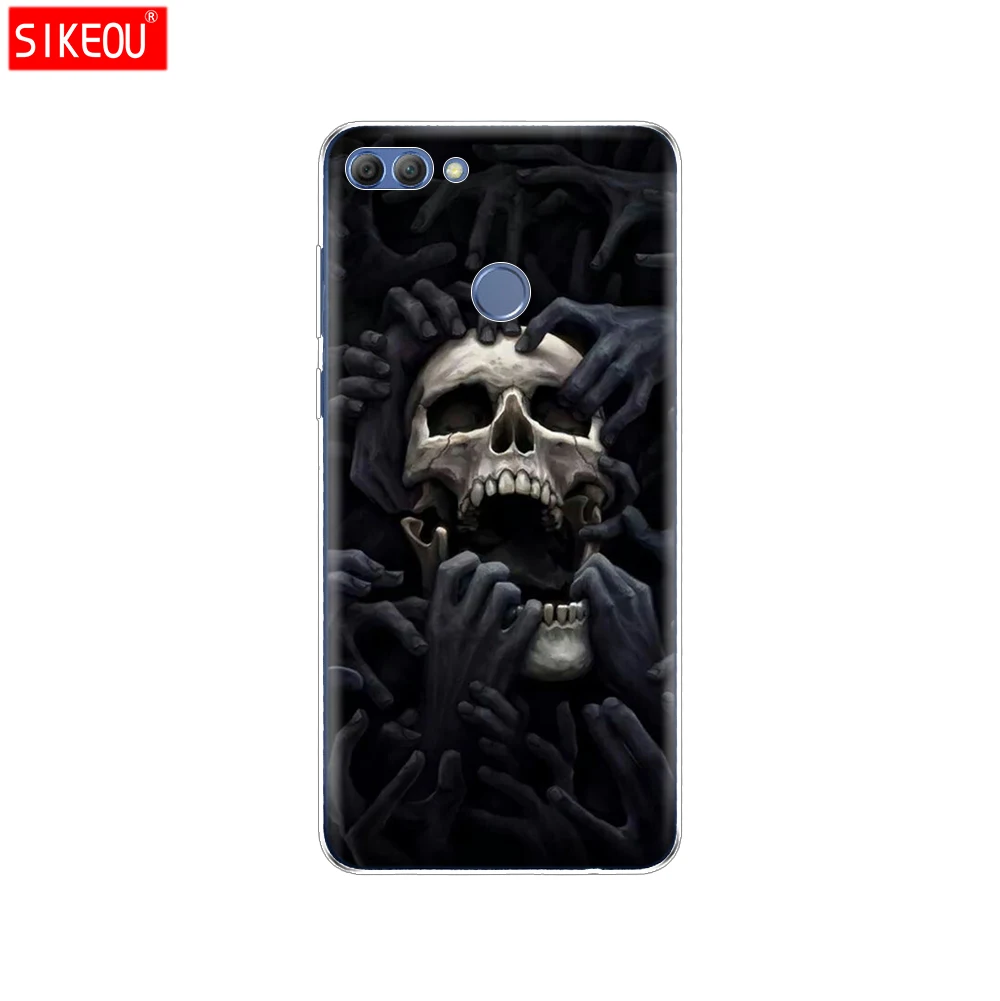 12095 Чехол для телефона huawei P smart Enjoy 7 S, Мягкий ТПУ силиконовый чехол на заднюю панель 360, полностью защитный прозрачный чехол с принтом - Цвет: 12095