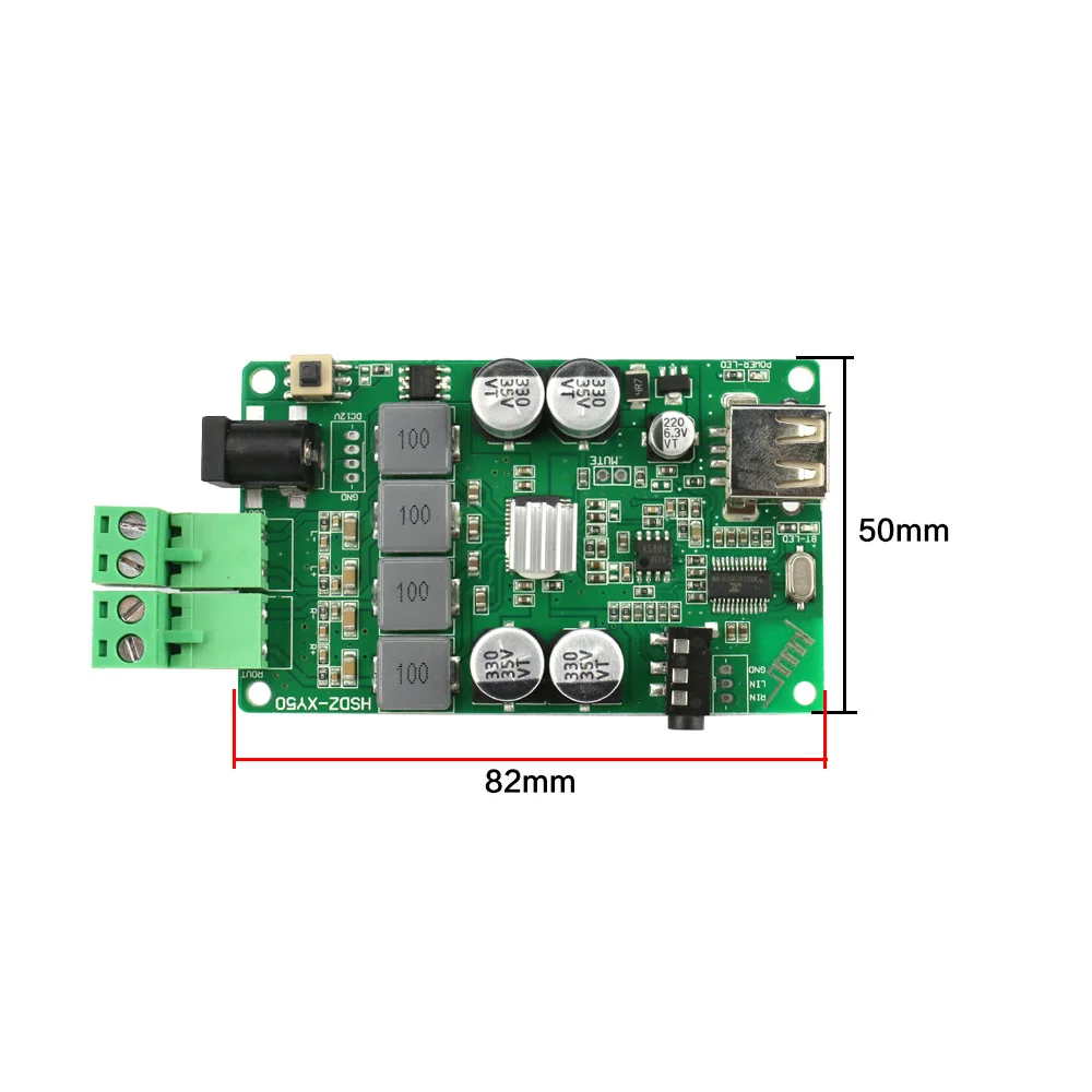 Плата усилителя Bluetooth GHXAMP TPA3116 2*50 Вт стерео 2 0 цифровая плата мощности DC 9 в 24 3 5 мм