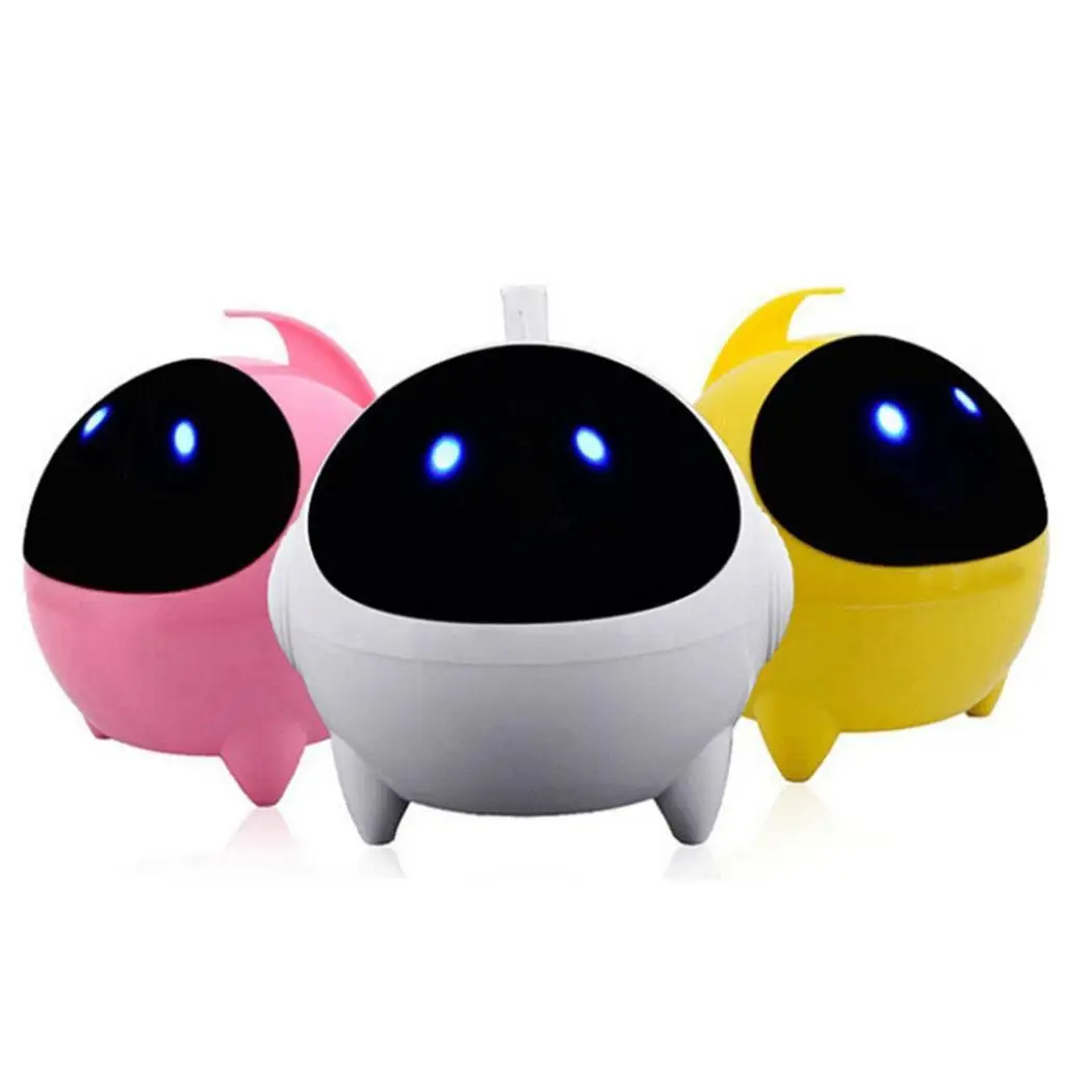 Portable Mini Speaker USB Interface 3.5mm Jack Bass Cute Robot MP3 Audio Player Subwoofer Computer Music Woofer | Электроника