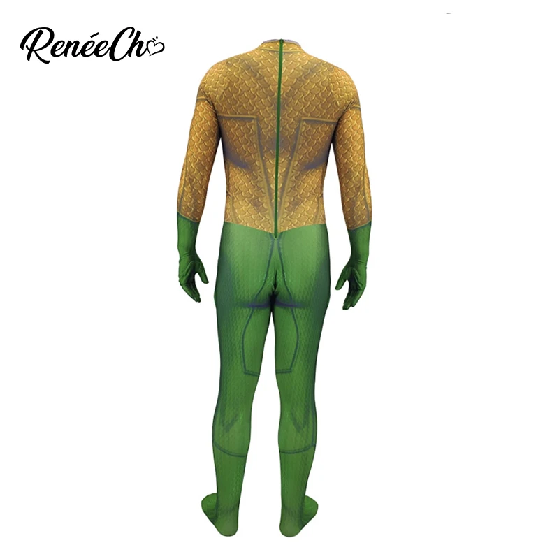 Men Aquaman Costume Kids Boys Arthur Curry Orin Cosplay cosplay Super Jumpsuit Halloween For Adult | Тематическая одежда и
