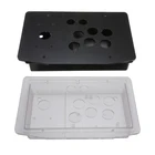 Сменный акриловый аркадный джойстик сделай сам, прозрачный черный чехол для аркадных игр, набор для аркадных игр, прочная конструкция, простая в установке