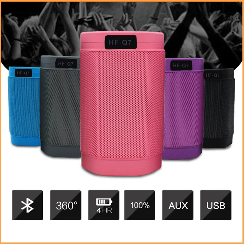 Пульс из светодиодов свет портативный беспроводной стереосистема AUX TF USB для ну