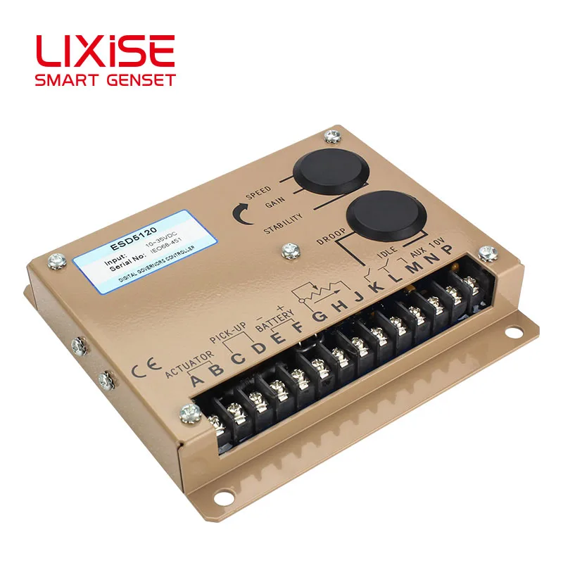 Блок управления скоростью ESD5120 дизельного генератора LIXiSE Установите