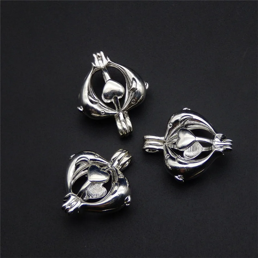 Яркая Серебряная подвеска в виде дельфина 10 шт ароматический масляный диффузор