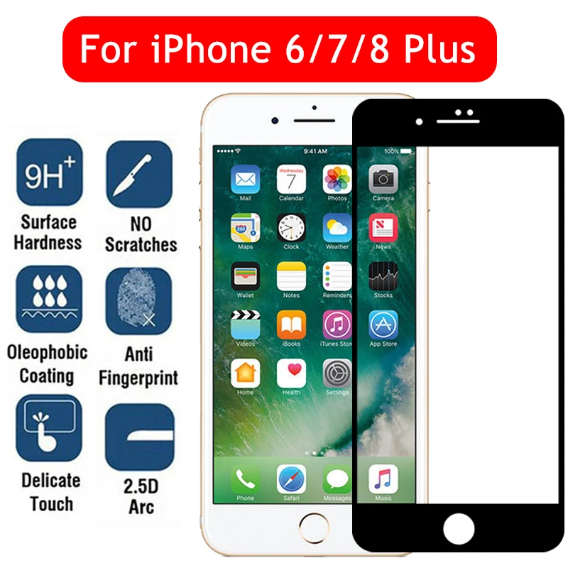 Lphone 6 s 6s 7 8 plus iphone 7plus для 6plus Переднее стекло прозрачный лист cam foil a tremp защита