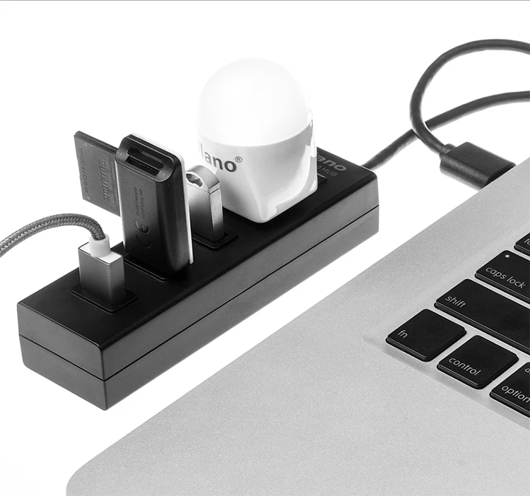 Llano usb-хаб 3,0 внешний 4-портовый USB разветвитель для iMac аксессуары для ноутбуков usb-хаб мульти-порт высокого Скорость расширения высокого Скорость
