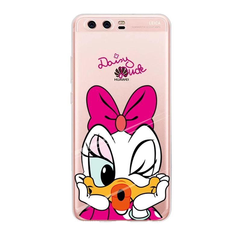 Микки и Минни Маус Мышь телефон чехол для Huawei P8 p9 P10 Lite Дональд Дак ТПУ плюс Coque