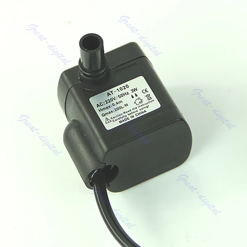 Водяной насос постоянного тока 220V 3W погружной водяной для аквариума от