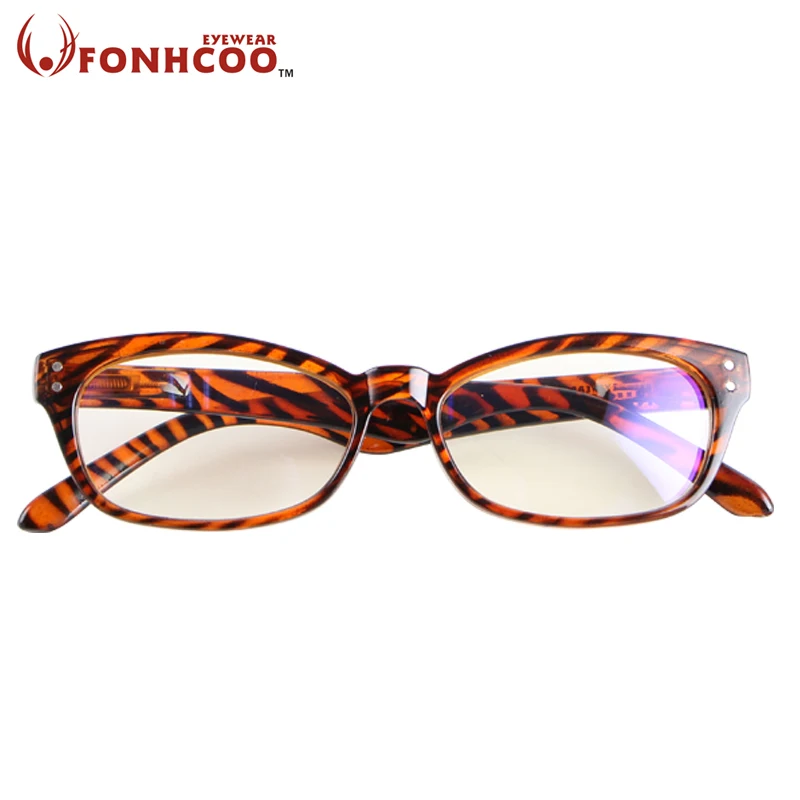 Новые Модные леопардовые очки FONHCOO унисекс с защитой от синего излучения