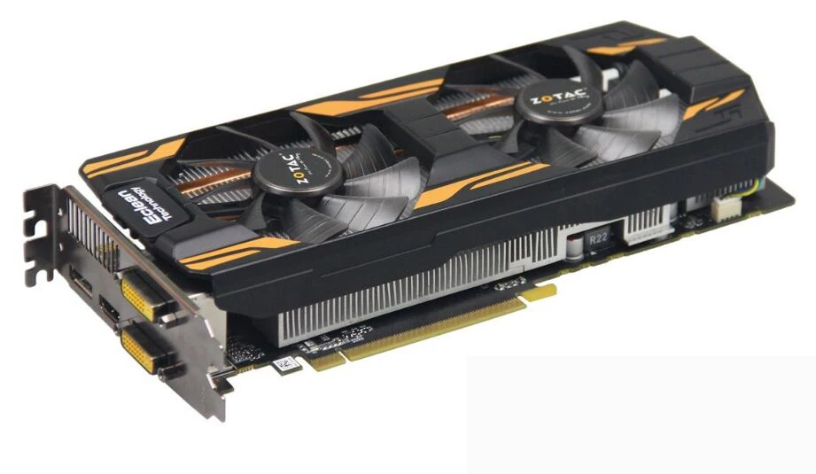 Оригинальная видеокарта ZOTAC GeForce GTX760 2GD5 Thunderbolt 256Bit GDDR5 видеокарты для nVIDIA GTX 760 2 ГБ 2G Hdmi Dvi 750 ti