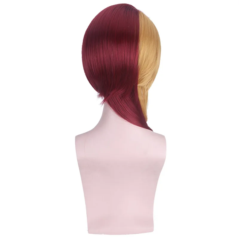 Land of the Lustrous Houseki no Kuni Rutile Cosplay Wig for halloween half red yellow Synthetic Hair Wigs |