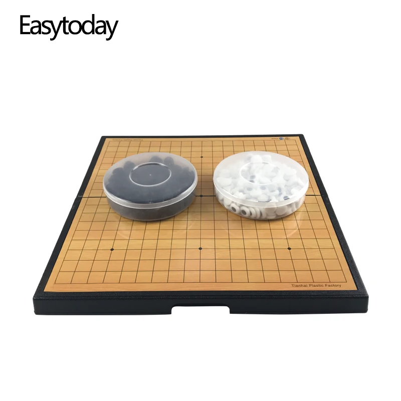 Easytoday Go игровой Шахматный набор высокое качество Пластиковая Складная шахматная