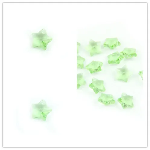 Высокое качество 14 мм Lt Зеленый 1000 шт хрустальные Звездные бусины люстры части