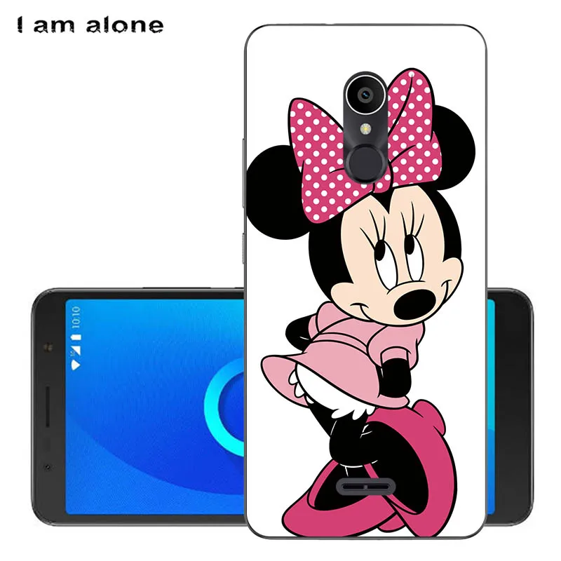 Solf TPU AA17 I am alone Phone Shell For Alcatel 3C 3C Dual 5026D 6.0 inch Solf TPU Fashion Cute Color Paint Mobile Case - Цвет: Solf TPU AA17