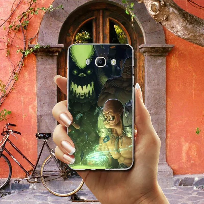 For Samsung Galaxy J1 J2 J3 J4 J6 J5 J7 J8 A3 A5 A7 2016 2017 2018 Shell Soft Silicone TPU Phone Cases Anime World Of Warcrafts | Мобильные
