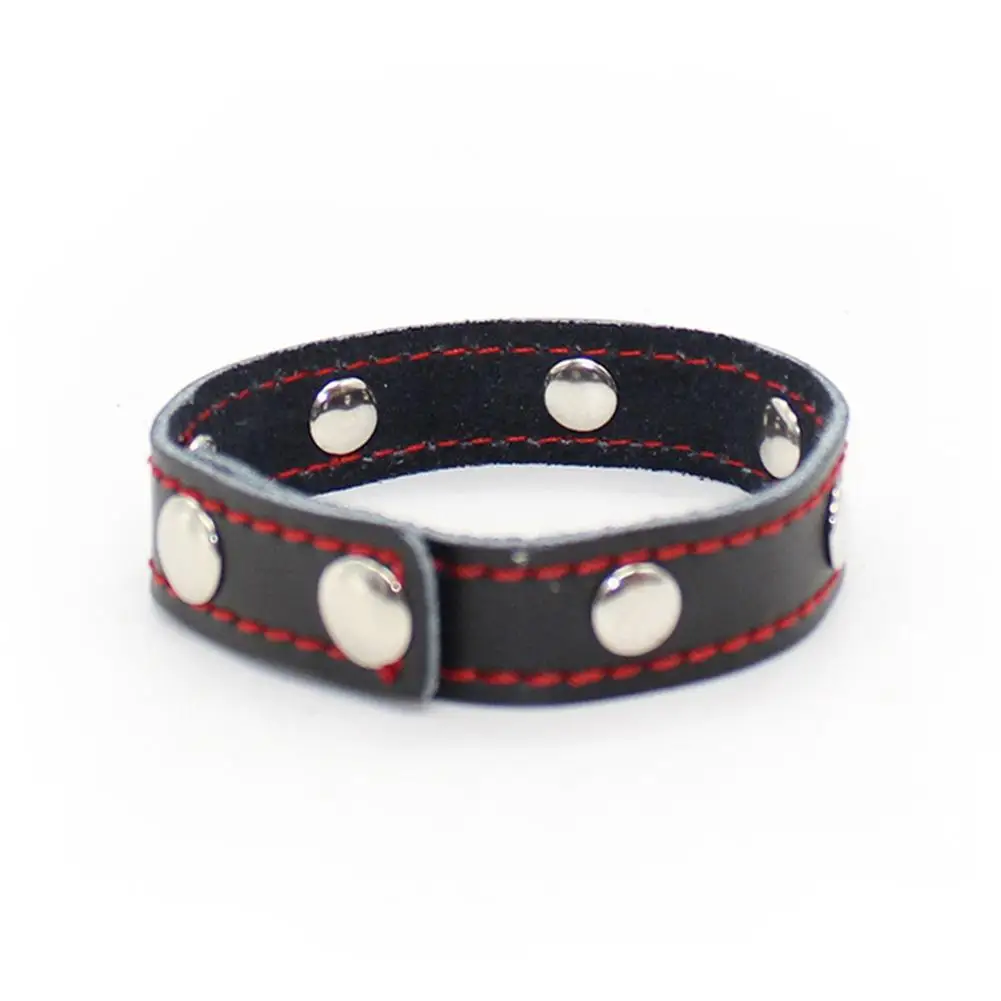 Из натуральной кожи подгоняемый кольцо для члена гениталий увеличить Для мужчин