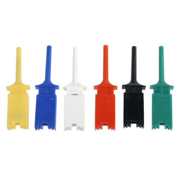 Мини Grabber SMD IC 6 цветов шт маленький Тест Крюк Зажим захватывающая одна Перемычка