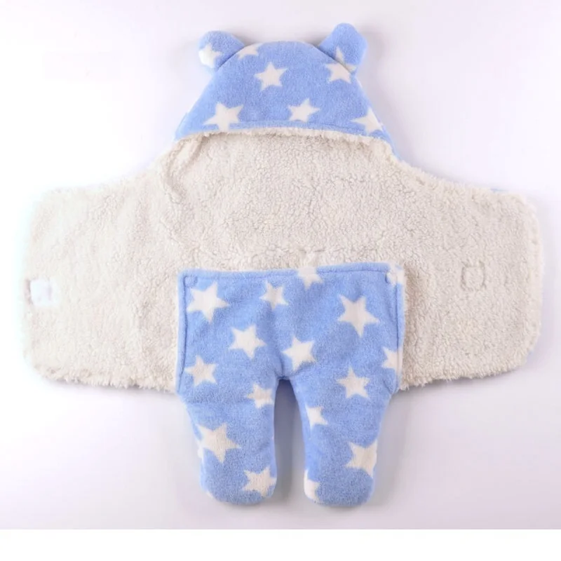 Для новорожденных Одеяла Термальность Star берберский флис ребенка пеленать