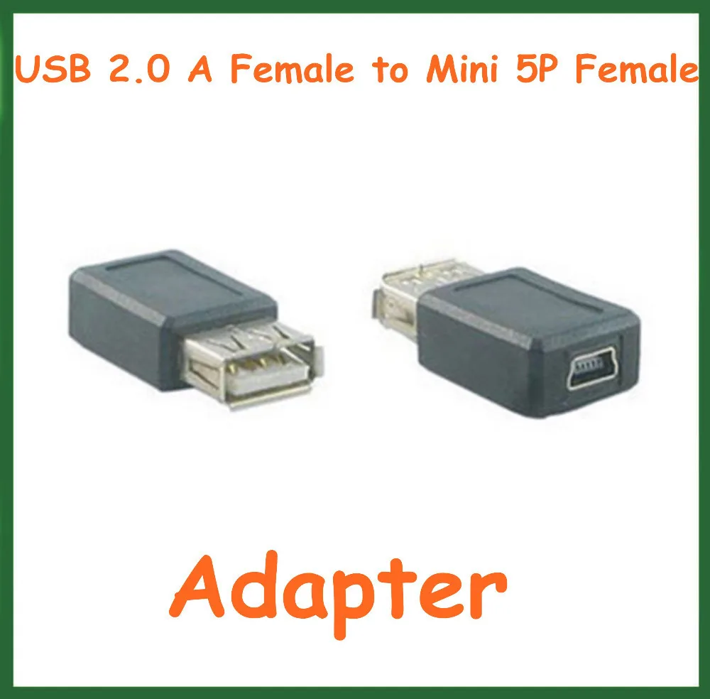 

20 шт. адаптер USB 2,0 A Женский на Мини 5P Женский рельефный удлинитель