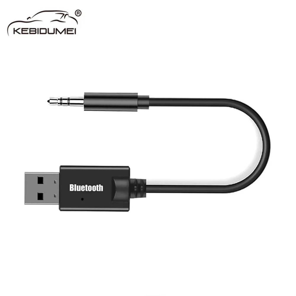 Мини 3,5 мм разъем AUX Bluetooth приемник автомобильный комплект аудио MP3 музыка USB ключ адаптер для беспроводной клавиатуры FM радио динамик