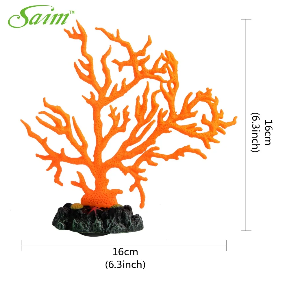 6 3 &quotаквариум искусственные растения силиконовые коралловые аквариумные рыбки