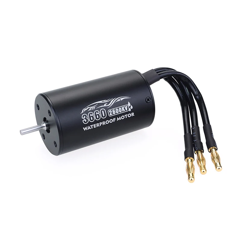 3660 2600KV Motor 3660 Brushless Motor 2600KV 3300KV Sensorless Waterproof 4 Pole 3.175mm For 1/8 RC Drift Racing Off-road Car Truck - Цвет: 3660 2600KV Motor