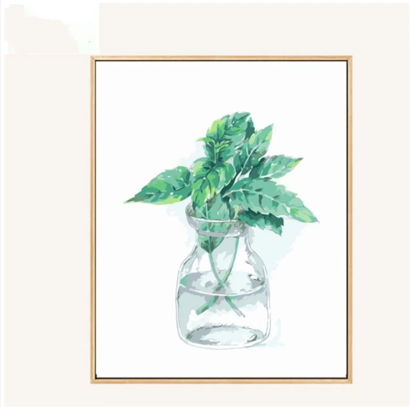 Раскраска по номерам цветочный Рисунок номеру холст краски ing наборы