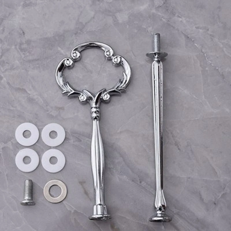 Подставка для фруктового торта 2/3 слоя золотистого/серебристого цвета 1