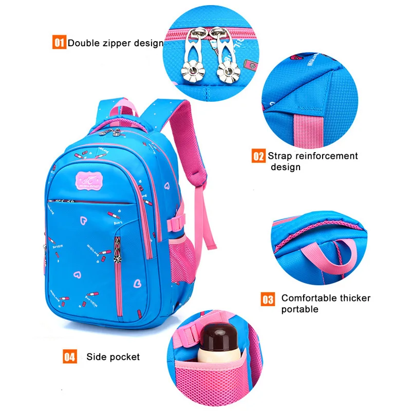 Детский Школьный рюкзак для девочек подростков популярные вместительные