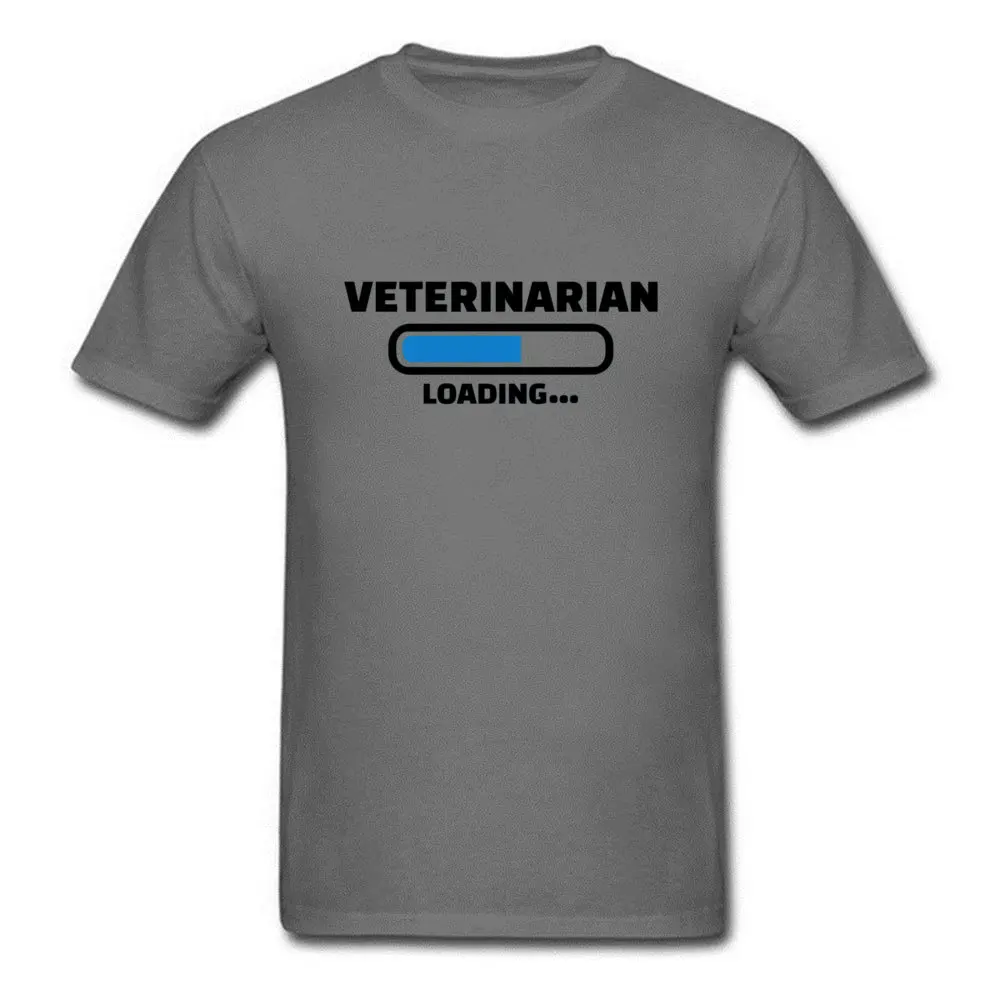 Veterinarian Loading белые лоскутные Футболки с буквенным принтом модные футболки унисекс