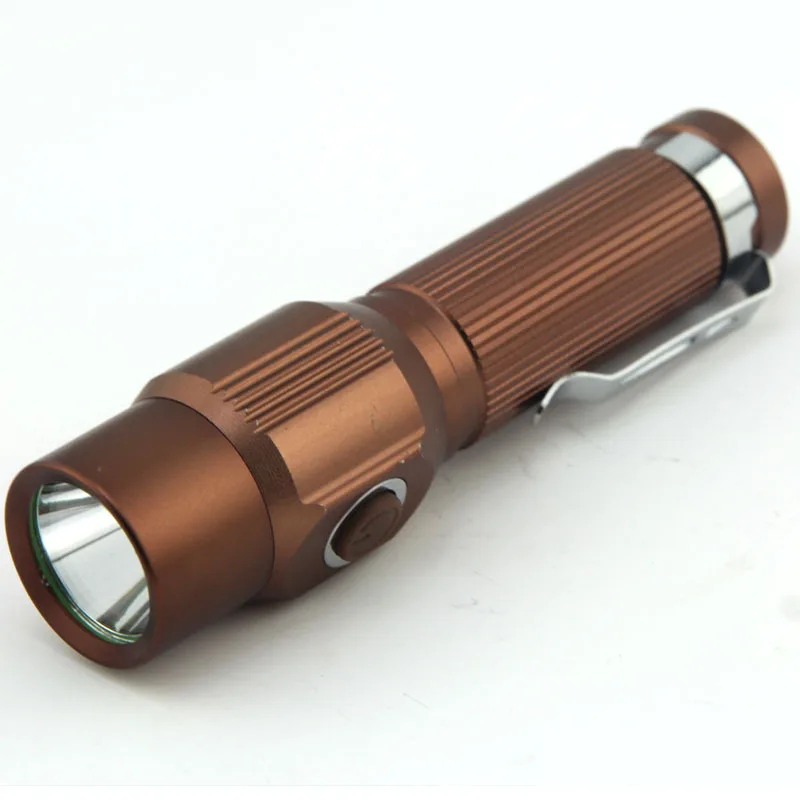 2000LM 3 режима Перезаряжаемые Мини светодиодный фонарик Фонарь с зажимом (18650