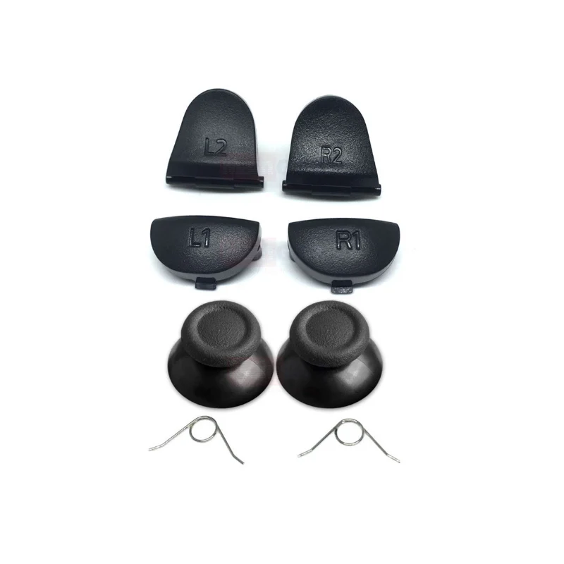 Gen игры черный полный набор PS4 L1 R1 L2 R2 триггер Пуговицы Замена для Sony игровой