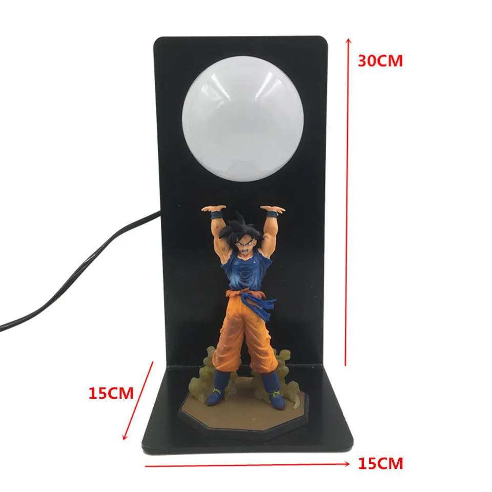 Dragon Ball Z лампа DBZ Goku сила бомбы Ночная лампа домашний декоративный столик освещение 3D Аниме Luminaria фигурки огни