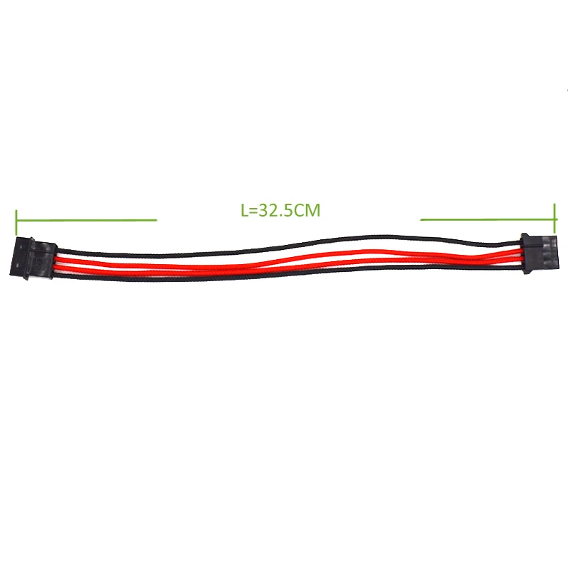 ULT best SATA 4Pin IDE Molex Мужской Женский M/F расширение Питание кабель 18AWG красные черные