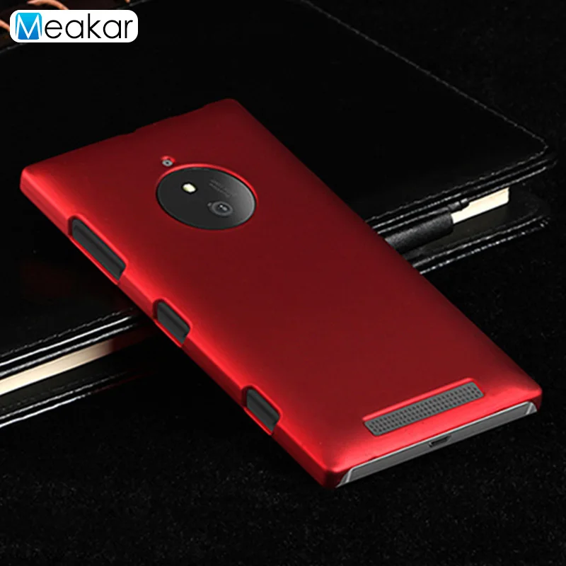 red Матовая Пластик Coque 5.0For Nokia Lumia 830 чехол с подставкой и отделениями для карт для Nokia Lumia 830 RM-984 RM 984 телефона чехол-лента на заднюю панель - Цвет: red
