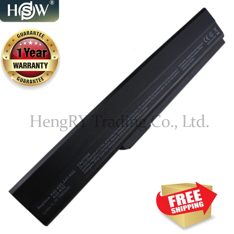 HSW 7800mAh Аккумулятор для ноутбука ASUS k42j k42f k42jr k42d k42jc k42jf k42jb K52 K52D K52DE K52DR K52DY K52EQ K52JT K52F