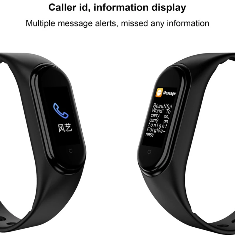 M4 Smart band 4 Fitness Tracker Watch Sport bracelet Heart Rate Blood Pressure Smartband Monitor Health Wristband | Спорт и
