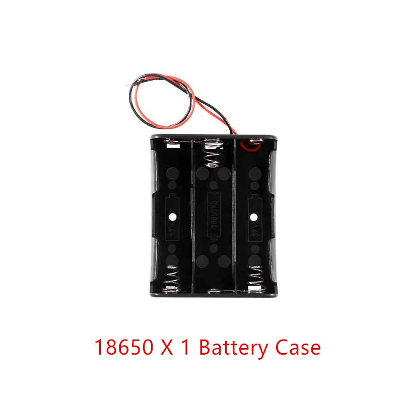 Черный пластик 1x2x3x4x18650 Коробка для хранения батареи Чехол 1 2 3 4 Слот способ DIY зажим для батарей держатель Контейнер с проволокой свинцовая шпилька - Цвет: 3 X